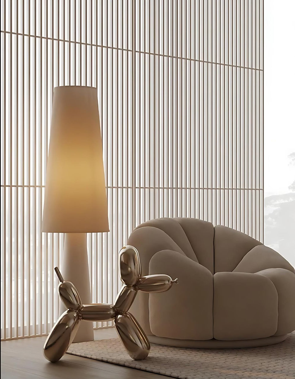 Stella Rattan Floor Lamp
