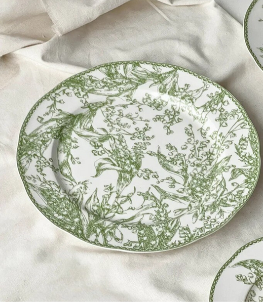 Jade Lily Plate 30.5cm